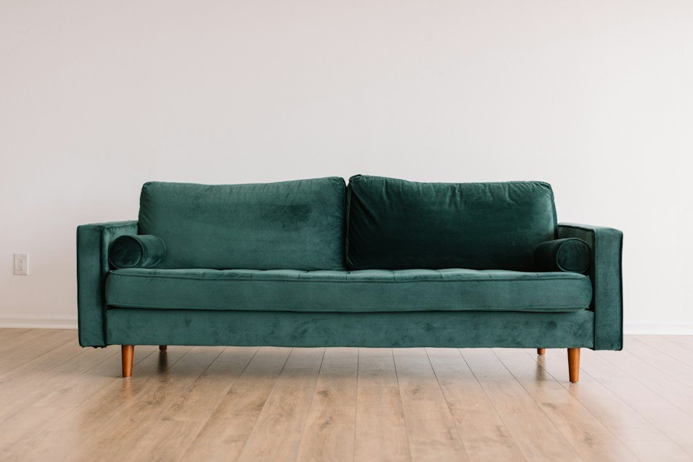 Elegant sofa in a beautifully styled living room